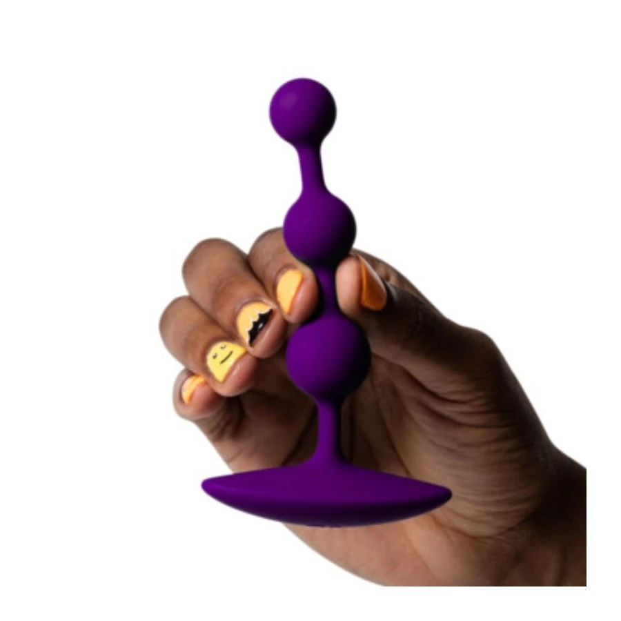 ROMP - AMP PERLE ANALALI IN SILICONE FLESSIBILE VIOLA 12,5 CM VIOLA